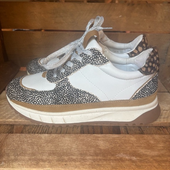 Madewell Trainer Sneakers in Leather and Calf Hair 7.5 - Picture 4 of 12